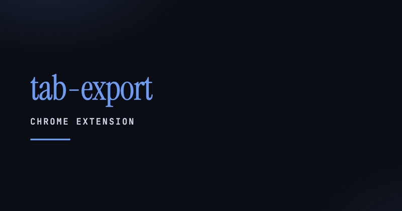 tab-export preview